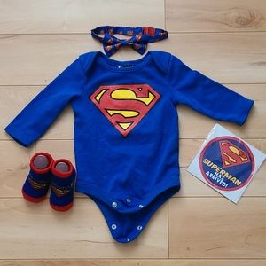 Superman Infant Outfit + Stickers